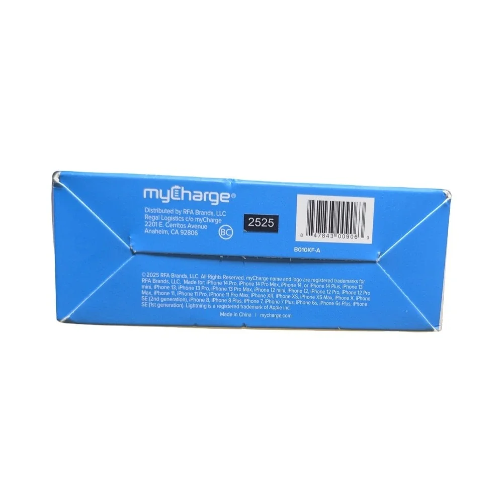 R3-O myCharge - 10,000 mAh Portable‎ Charger for USB-C and Apple Devices - Black